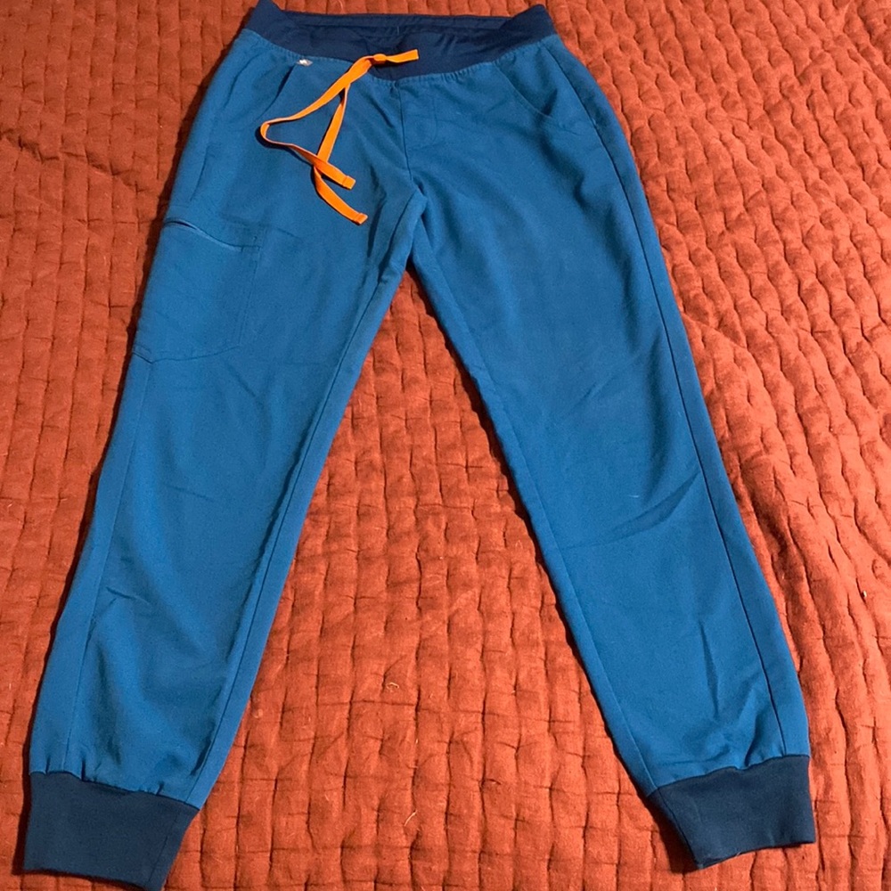 Blue scrub bottoms
